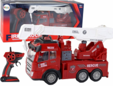 Požární zbrojnice LeanToys s modelem na dálkové ovládání jeřábu