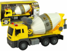 LeanToys míchačka na beton Žlutá rotující hruška Zvukové světlo 1:16