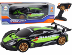 Velké sportovní auto na dálkové ovládání LeanToys 1:10 zeleno-černé