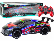 LeanToys sportovní auto na dálkové ovládání RC 1:10 25 km/h Světla černá