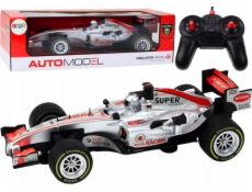LeanToys dálkově ovládaný RC Racer 1:12 Stříbrná světla Zvuky
