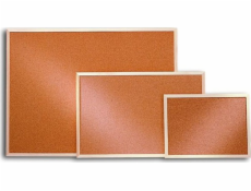 2x3 KORKOVÁ DESKA 2X3 DŘEVĚNÝ RÁM 100 X 150 CM