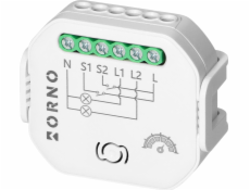 Orno 2-kanálové relé pod omítku se stmívačem Tuya Smart Wi-Fi+BLE