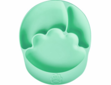 Nana`s Manners Nana s Manners, STEP 2, Trojúhelníková silikonová deska s přísavkou, zelená