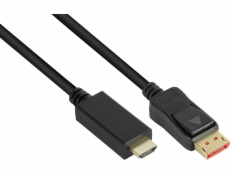 Alcasa AV adaptér Alcasa DP14-HDMI5 kabelový adaptér 5m DisplayPort HDMI černý