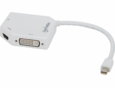 AV adaptér Triton Manhattan 207362 Kabelový adaptér 0,25 m Mini DisplayPort DVI-I + VGA (D-Sub) + HDMI Bílá