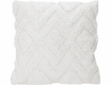 Home Styling Collection Bílý dekorační polštář, všívaná bavlna, 45 x 45 cm