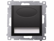 Contact-Simon Simon 54 LED svítidlo 230V AC 1,1 W neutrální bílá 4000 K matná černá DOSB.01/49