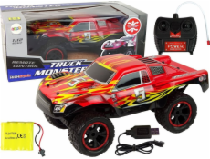 LeanToys Auto na dálkové ovládání R/C 1:12 20 km/h Červená