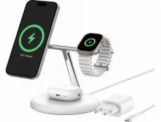 Belkin Belkin WIZ023VFWH Mobilní nabíječka Sluchátka, Smartphone, Chytré hodinky Bílé USB bezdrátové nabíjení Interní