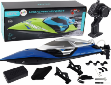 LeanToys Motorboat R/C 2.4G Světla 30 km/h Modrá