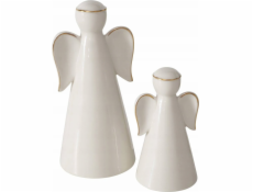 Boltze Dvě porcelánové figurky VELIDEN, bílí andělé