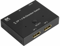 Dobrá připojení Dobrá připojení DP1.4 Switch 2-pásmový obousměrný 8K@30Hz