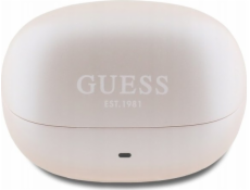 Sluchátka Guess Guess Bluetooth GUTWST88MCTGP TWS + dokovací stanice s růžovou kapslí vytištěné logo