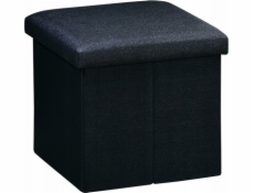 Kesper Pouf s úložným prostorem, plátěný vzhled, 38 x 38 cm
