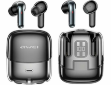 Sluchátka Awei AWEI Bluetooth 5.3 T79 ENC TWS + dokovací stanice černá/černá