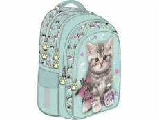 MAJEWSKI Batoh 4-komorový BPL-58 My Little Friend mint Kitty