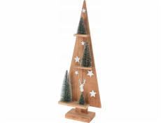 Home Styling Collection Figurka z jedlového dřeva s LED vánočním stromečkem, 70 cm