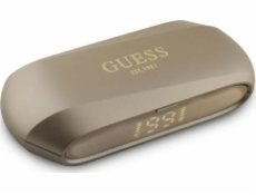Bluetooth sluchátka Guess Guess GUTWSC2MCDSD TWS + dokovací stanice zlato/zlatá Protáhlé metalické tištěné logo