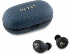 Bluetooth sluchátka Guess Guess GUTWSPGTSPSB TWS + dokovací stanice modrá/modrá Grained Classic Logo