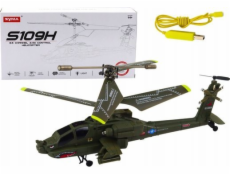 LeanToys Vojenská helikoptéra Apache na dálkové ovládání RC Syma S109H Khaki LEAN Toys