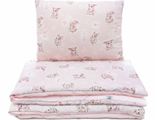 PULP BAMBOO Saténová bavlněná souprava povlečení 100x135cm - Myšky