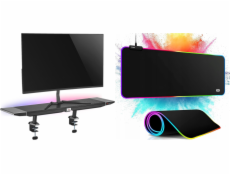 Mozos Mozos MOZOS RISER RGB ZÁKLADNÍ STŮL POLICE NA MONITOR + PODSVÍCENÍ PODLOŽKA 80x30CM