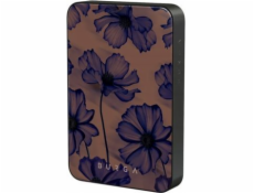 Slowmoose Burga Gunmetal Magnetická Powerbanka - Magnetická Powerbanka 5000 mAh kompatibilní s MagSafe, USB-C - USB-C kabel součástí (sametová noc)