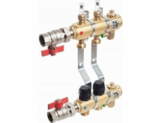 Tece Brass rozdělovač pro 1 podlahové vytápění s 6dílnými průtokoměry (77331006)