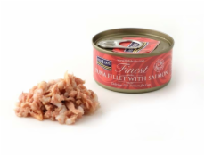FISH4DOGS Tuna fillet with salmon - mokré krmivo pro kočky - 70g