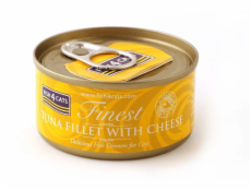 FISH4CATS Tun fillet with cheese - mokré krmivo pro kočky - 70g