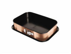 BERLINGERHAUS Forma s nepřilnavým povrchem 2v1 Rosegold Metallic Line 39x27x7,5cm BH-6474