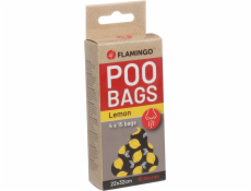 Flamingo Basic Scent Sáčky s citrónovou vůní na exkrementy 4x15ks