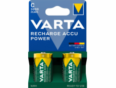 1x2 Varta Recharge Accu Power C Baby 3000 mAh