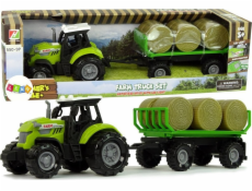 Traktor LeanToys s prívesom