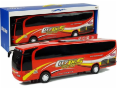 Štíhlý sportovní městský autobus model červený 54 cm