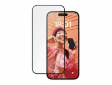 PanzerGlass Ceramic Protection - Ochrana obrazovky pro mobilní telefon - ultraširoký střih s EasyAligner - sklo - barva rámu černá - pro Apple iPhone 15