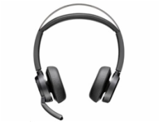 Poly Voyager Focus 2 MS Teams bezdrátová náhlavní souprava, USB-A/C adaptér, stereo