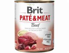 BRIT Paté & Meat with Beef - wet dog food - 800g