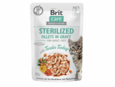 BRIT Care Cat Sterilized Tender Turkey Pouch - wet cat food - 85 g