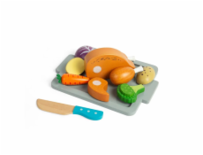 Bigjigs Toys Sada Pečené kuře se zeleninou