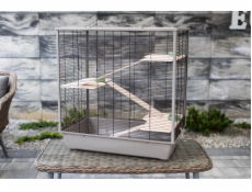 INTER-ZOO Diego Wood Japandi - cage for rodents - 78 x 48 x 97cm