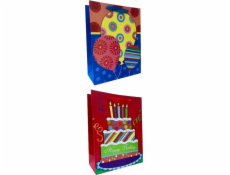 JU-PITER Narozeninová dárková taška 1005B 25x32x11cm p12, cena za 1 ks.