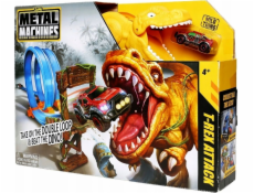 ZURU Metal Machines - Herní sada T-Rex Attack Race Track se smyčkou + auto