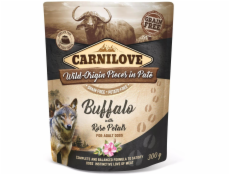 Carnilove Dog Pouch Paté Buffalo with Rose Petals 300g kapsičky pro psy
