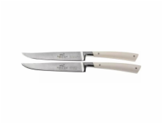 Nože Lion Sabatier, 808281, Edonist perle, 2 ks, steakové, plně kované, s nerez nýty, čepel 12 cm, ABS rukojeť