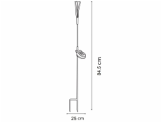 Lampa Domoletti FIREWORK ESL-95, IP44, černá/šedá
