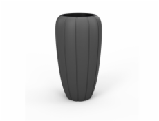 Květináč Lamela GAJA 897-82, plast, O 40 cm, antracit