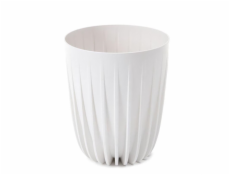 Květináč Lamela Mira 908-05, plastový, O 30 cm, bílý