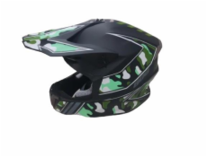 Moto přilba HD-806, M (57-58 cm), černá/zelená